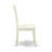 3 Piece Dining Room Set Contains 1 Pedestal Table and 2 linen white Wooden Chairs with Double X-Back - linen white Finish-491806260-491806262-491806257