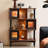 Tan+Black Solid + Manufactured Wood+Glass Display Cases
