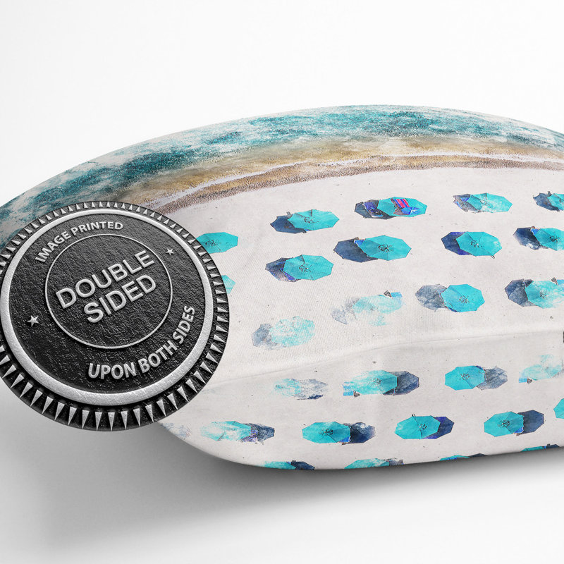 On the Beach Cushion with Filling, 55cm H x 55cm W x 20cm D
