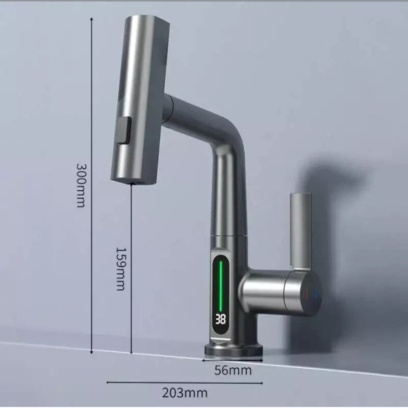 ENER-J Pull Down Kitchen Faucet