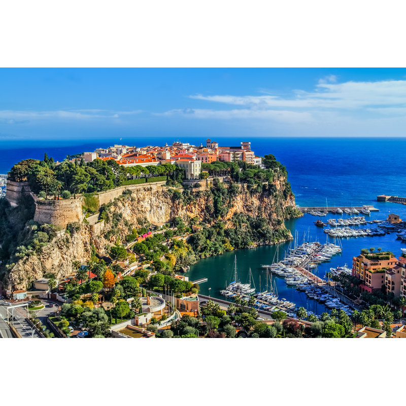 Hargreaves Principaute Of Monaco And Monte Carlo - Wrapped Canvas Print, 30cm H x 46cm W x 3.8cm D
