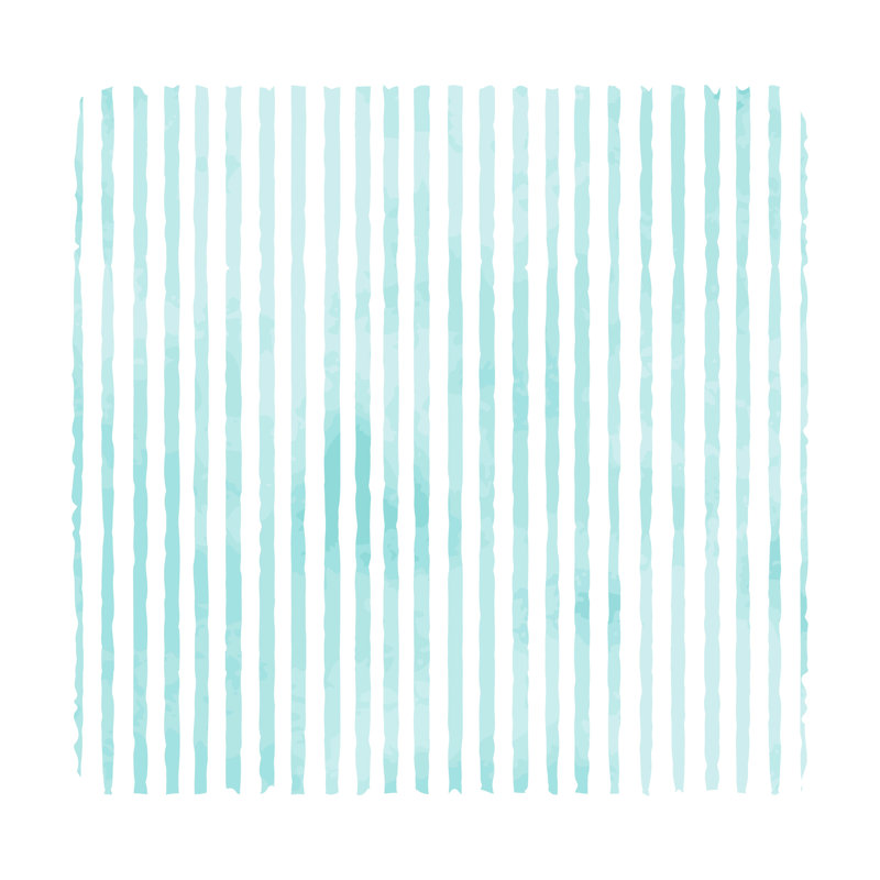 Simple Blue Strip by Mitarasi - Wrapped Canvas Print, 91cm H x 91cm W