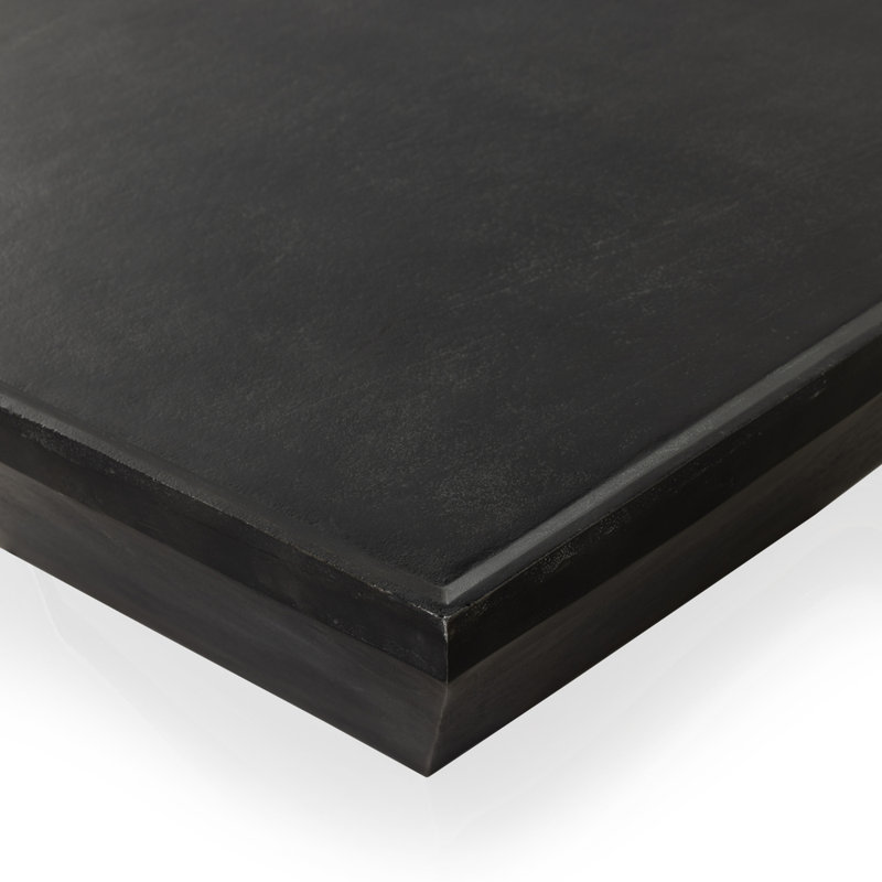Drake Outdoor Square Coffee Table, Matte Black
