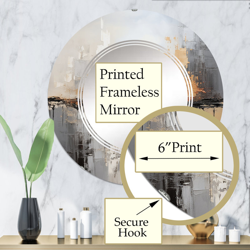Miroir mural Havener, 32 po x 32 po