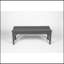 Banc Adirondack sans dossier avec texture en bois, siège en bois de poly pour patio, cour arrière, balcon, résistant aux intempéries avec protection UV