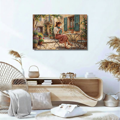 Romantic Garden Canvas Wall Art Set Of 1
