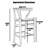 Counter Height Stool Farmhouse with Y Back Dark Woven Wood Kitchen Fully Assembled-836734641