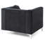 Fauteuil incliné noir élégant Sleek-1409091319