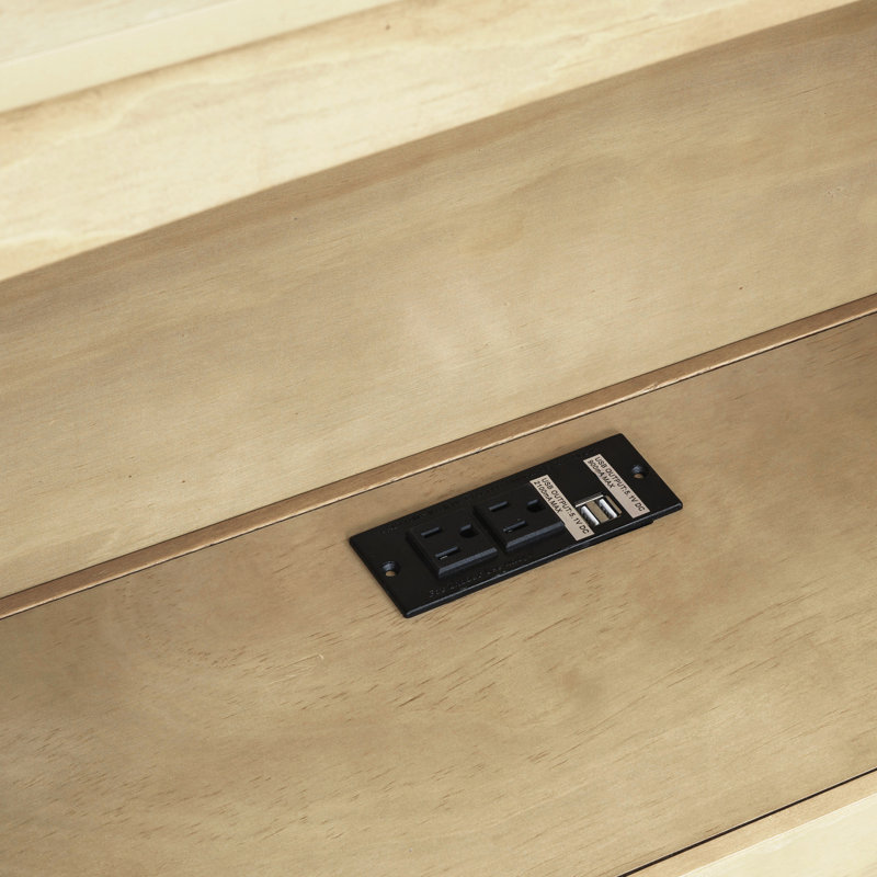 Twin Size Daybed with Two Storage Drawers, Natural