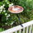 Hammered Copper Birdbath with Rail Mount Bracket