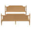 Structure de lit en rotin de style traditionnel, aucun sommier nécessaire, noyer antique-1332881480