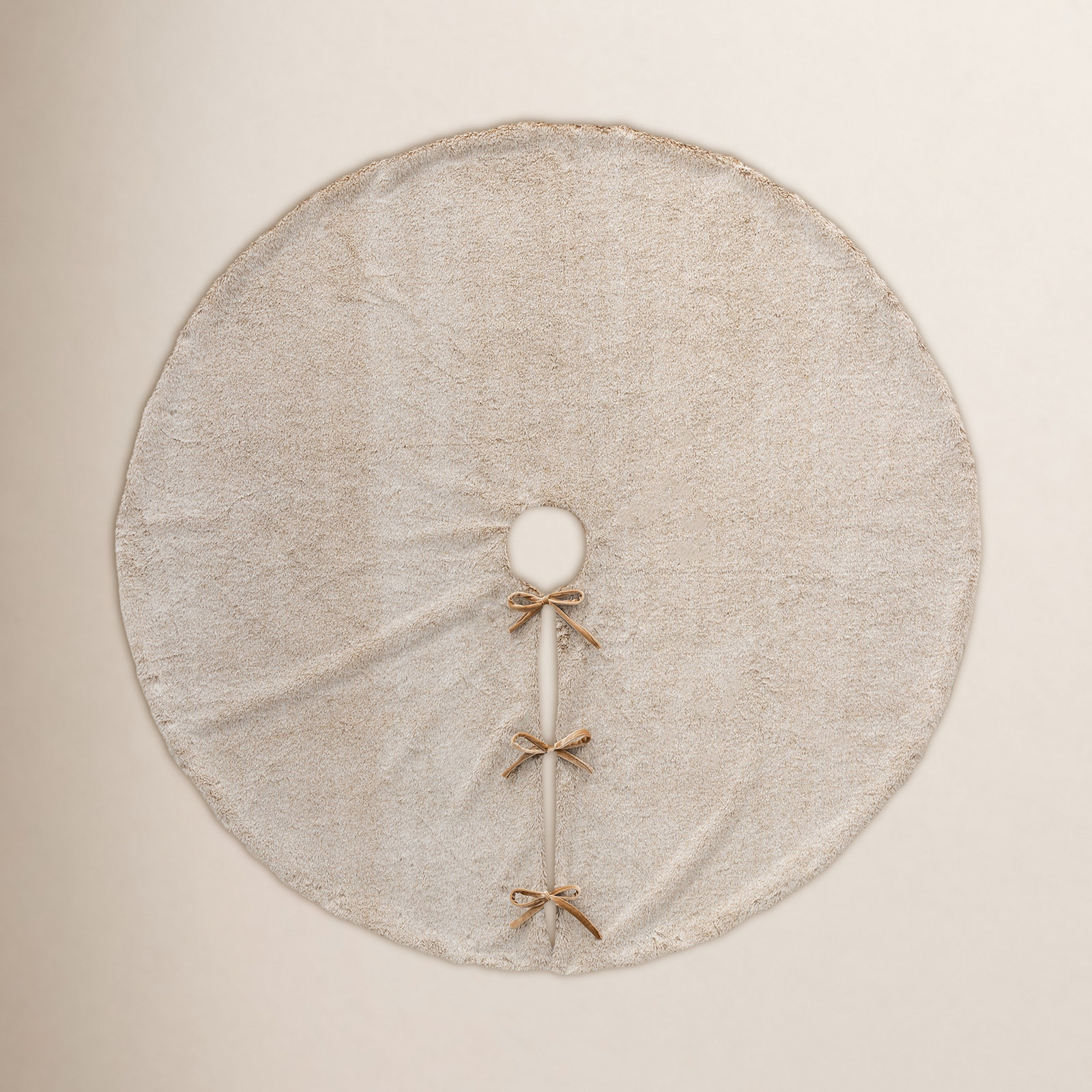 Faux Fur Tree Skirt, Milk Coffee Brown