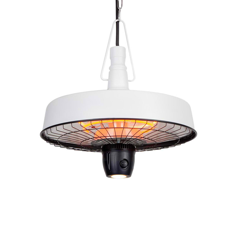 Electric Hanging Patio Heater, White
