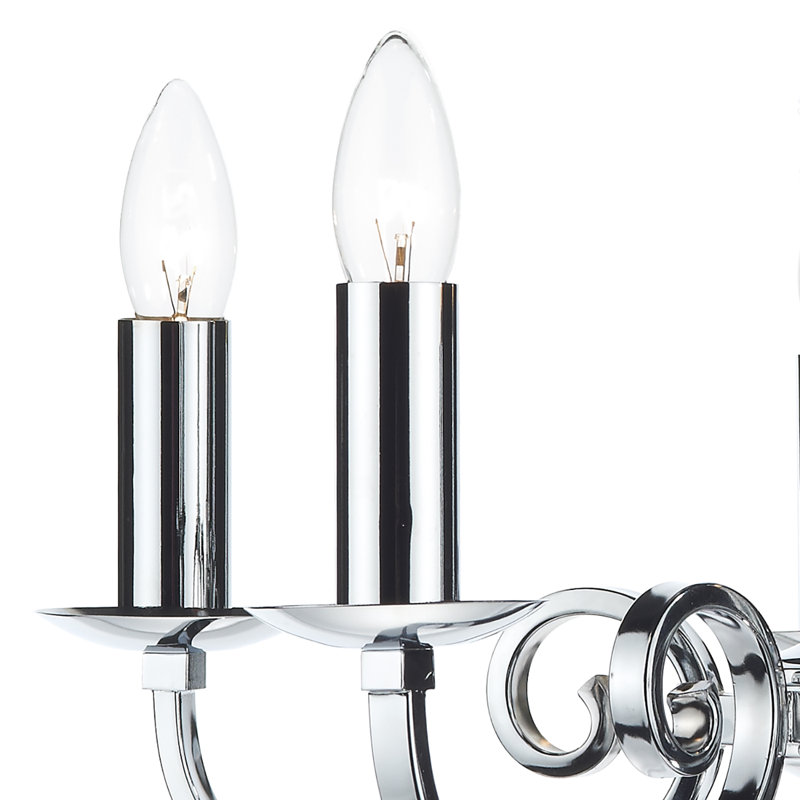 Ameche 5 - Light Candle Style Chandelier