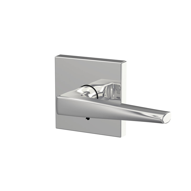 Eller Non-Turning Lever with Collins Trim, Bright Chrome