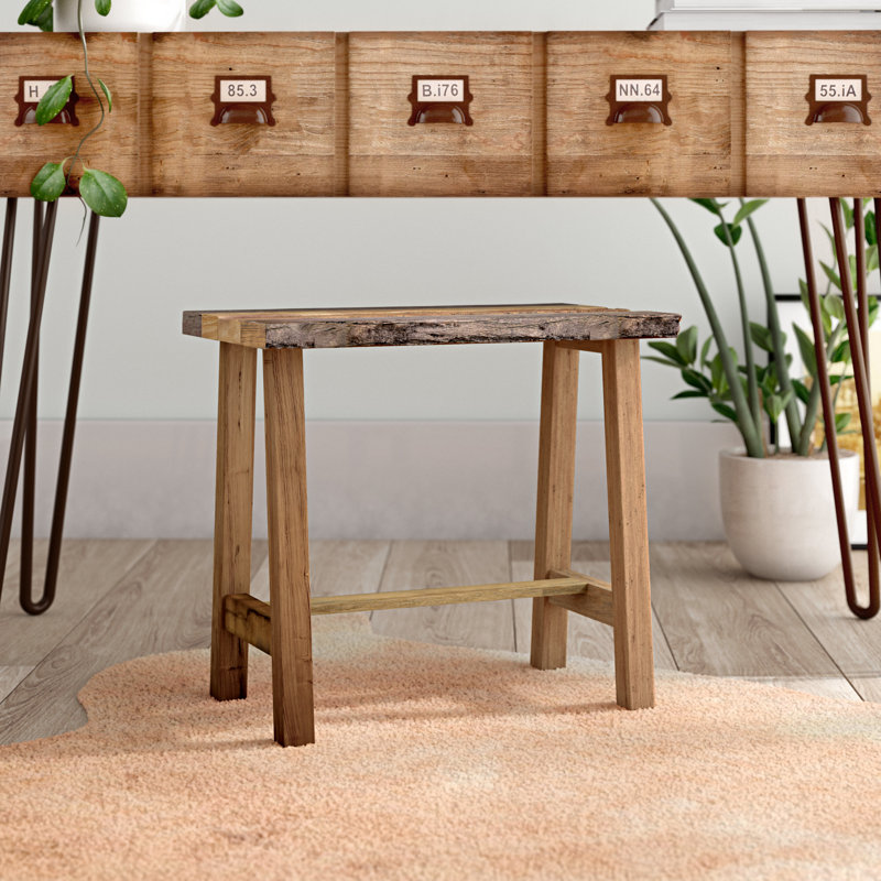 Steeves Solid Wood Accent Stool