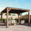 Érable 10 pi X 12 pi Pavillon de jardin en bois de cèdre de qualité supérieure avec toit en acier galvanisé à toit rigide en pente, avec rangement, bavardage et barbecue
