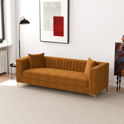Etta Avenue™ Jacqueline 91'' Upholstered Sofa & Reviews | Wayfair