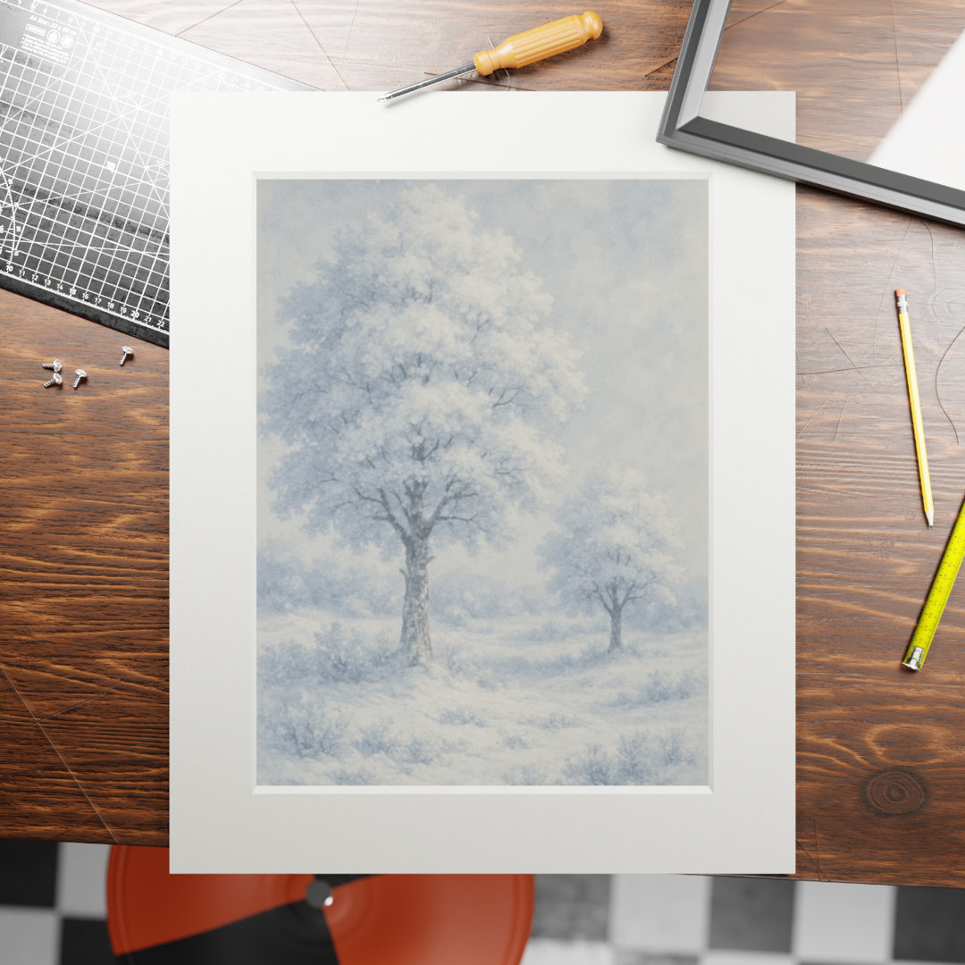 Watercolor Art Print with Premium Mat Frame – Fine Art Paper, Giclée Quality, Ready to Display in Any Home or Gallery