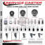 4 Inch_Semi Steel 3/8 Inch Threaded Stem Caster Set 2 Brakes SCC
