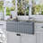 Nova 33" L x 18" W Double Bowl Fireclay Farmhouse Kitchen Sink with Sink Grid and Basket Strainer-89131036