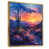 Toile avec cadre flottant or