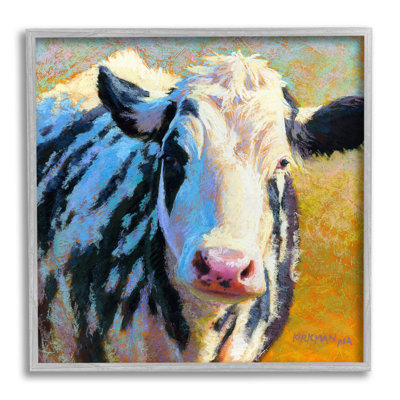 Vache tachetée, dessin par estampe numérique par Rita Kirkman