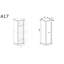 Tarrie 1 Door Laminate Wardrobe