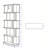 Space-saving Bookcases Set, Mdf Dark Oak, Modern Home Storage Solution