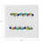 Xmas Ornaments White Rectangle Tabletop Set