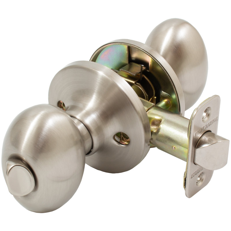 Bouton de porte d’intimité Springhill, Nickel satiné