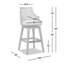 Tabouret de comptoir pivotant 26 po Akershus-324975838-324975833