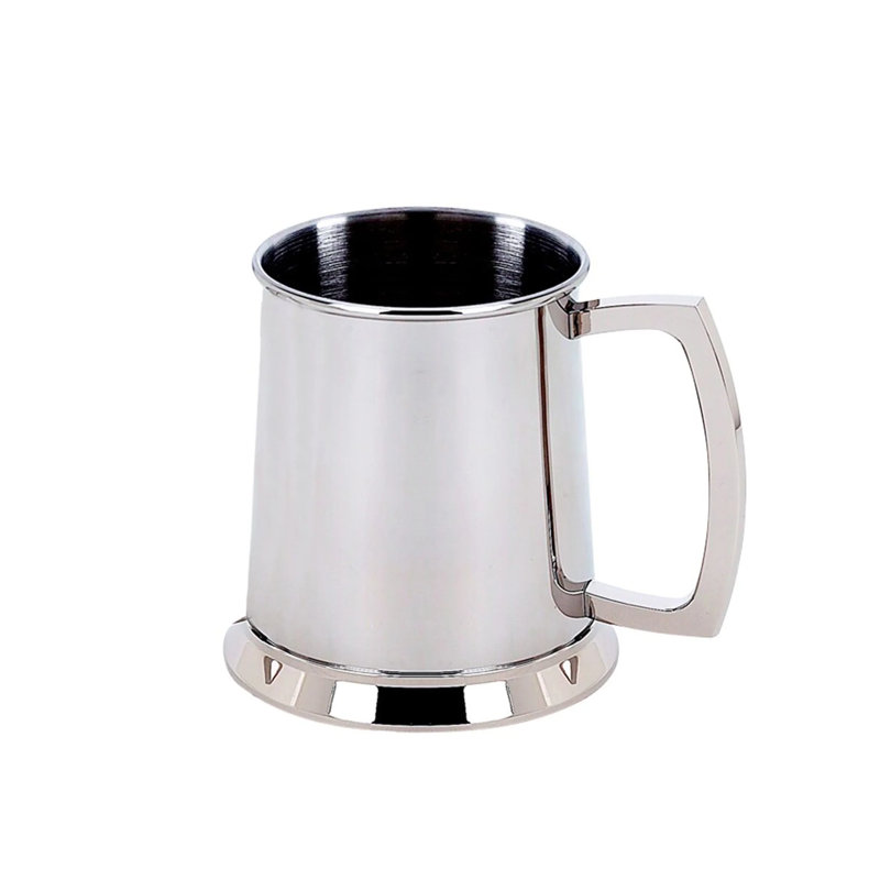 20oz. Stainless Steel Beer Mug, Bright
