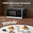 900W Countertop Microwave Oven, 0.7 Cu. Ft. Compact Microwave with 8 Auto Cook Presets, 10 Power Levels, Defrost by Weight/Time, Child Lock, LED Display, Black