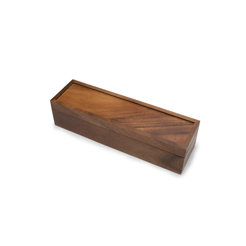Boîte à thé Ironwood Gourmet Gourmet, H 3,75 po x l 14,75 po x P 4,38 po