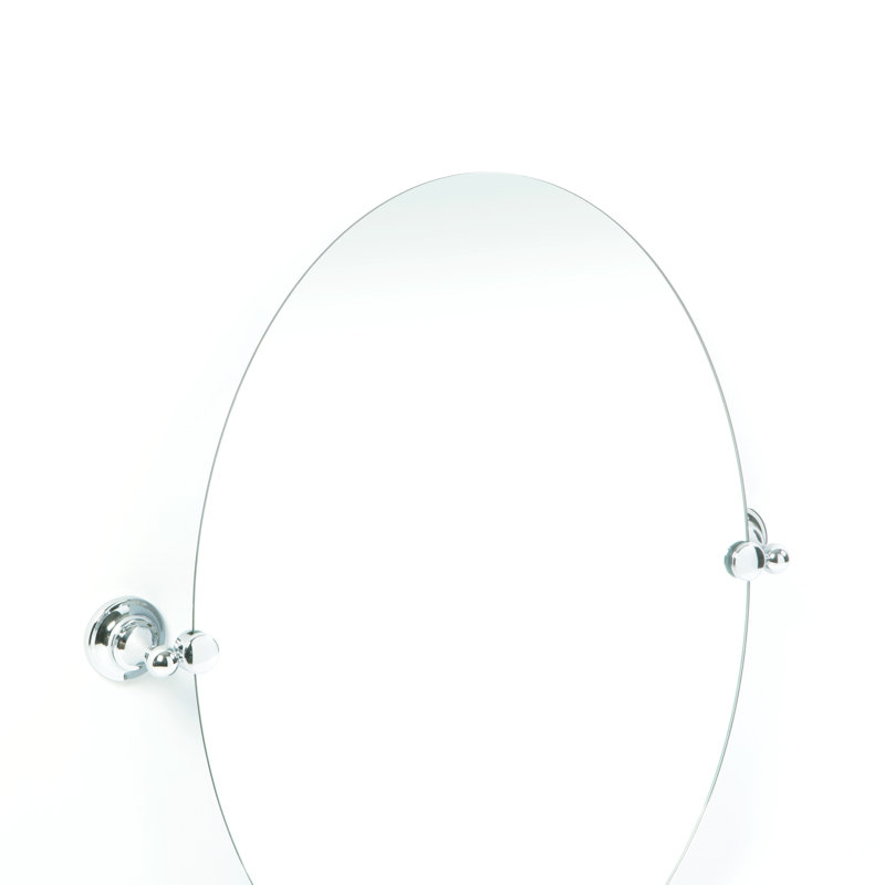 Miroir mural Tiara, H 32 po x l 28,5 po, Chrome