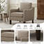 Fauteuil avec pieds en bois massif (ensemble de 2)-224455300
