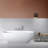 freestanding solid surface soaking bathtub