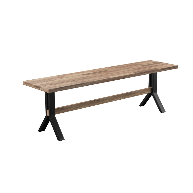 Lipp Powder Coated Steel Outdoor Bench
