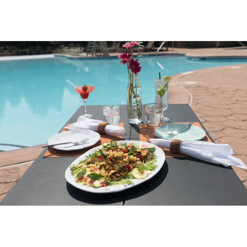 Fortessa Eddie Oval Melamine Platter, White