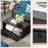 6 Piece Patio Furniture Set, Wicker Outdoor Conversation Sofa Set With Swivel Chairs, Loveseat, Storage Coffee Table-488607137