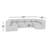 Praia 124" Sunbrella® Outdoor U Sectional-2084457991