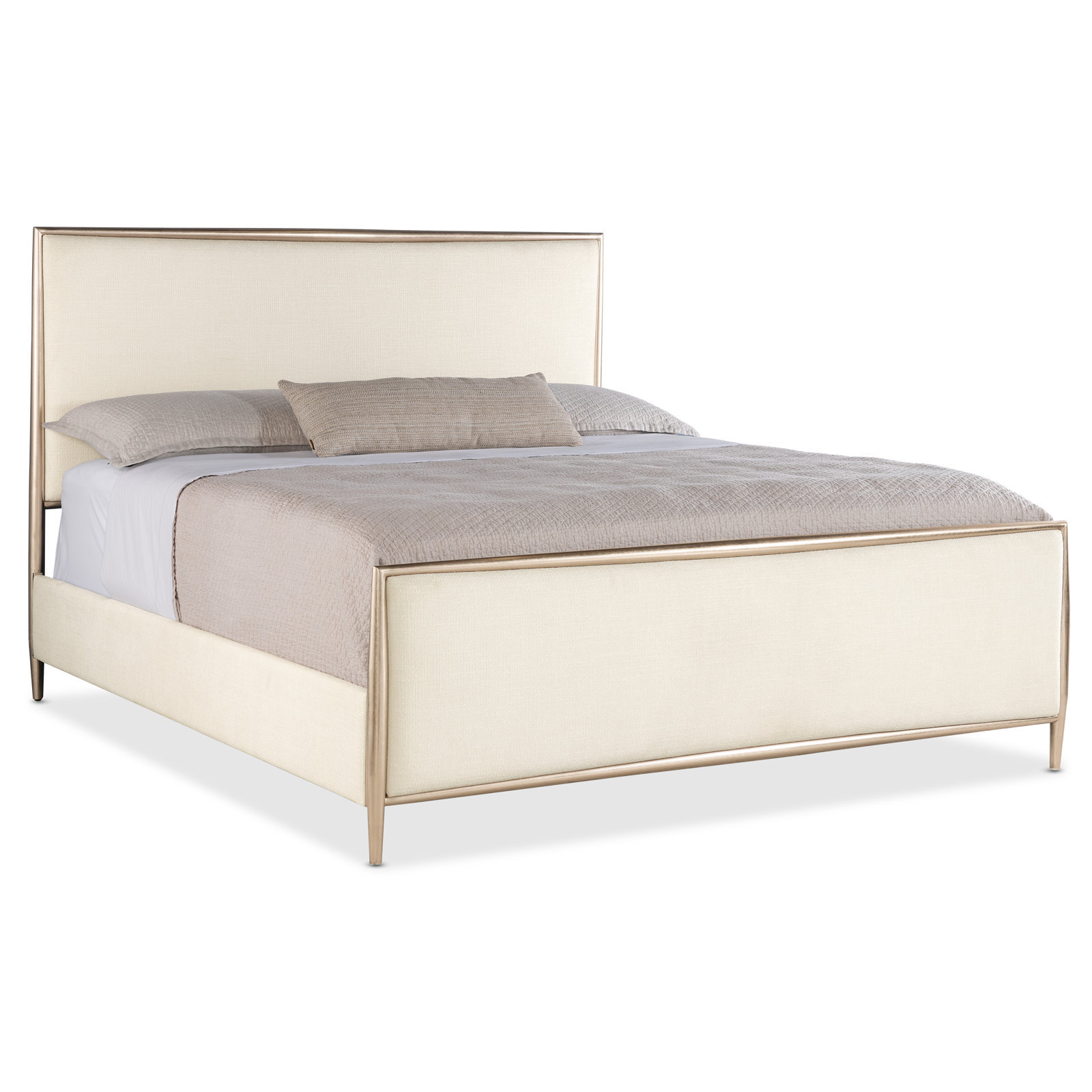 Westwood Upholstered Metal Bed, Queen