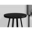 Table d'appoint moderne avec base en métal noir pour le salon et la salle familiale