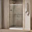 Elate Tall Sliding Shower Door, 75-1/2-In H X 44-1/4 - 47-5/8-In W, With Heavy 5/16-In Thick Crystal Clear Glass-1479485918