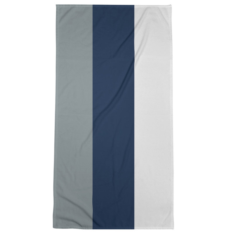 Bath Towel, Red/Blue/White