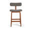 Tee Upholstered Stool with Solid Wood Frame-642456639