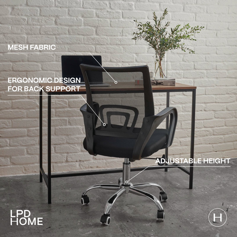 Rikwin Mesh Office Chair, Black