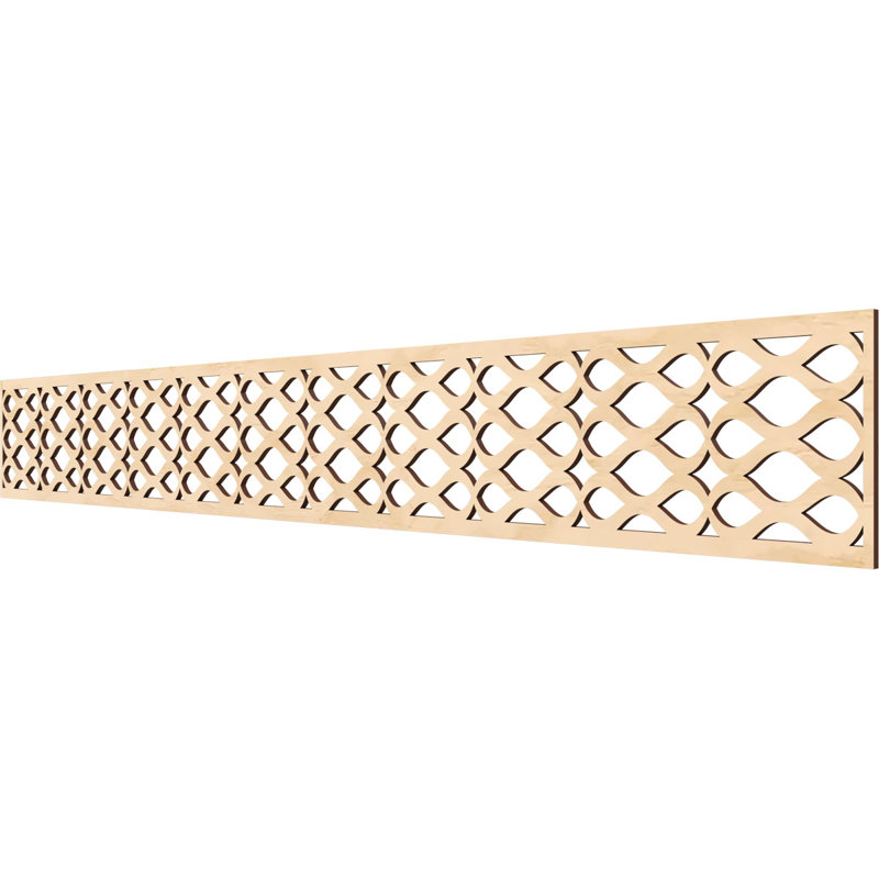 Moulure de panneau Somerset, H 6 po x l 46,5 po x P 0,25 po, Bouleau
