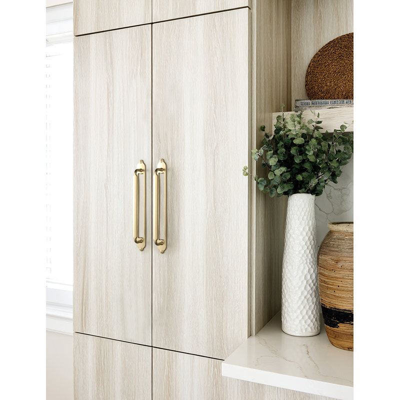 Classical Bar Pull With Hollowed-Out Backplate(G025) Multipack, 7 3/5", Champagne Bronze